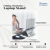 AIDATA Laptop Stand แท่นวางโน๊ตบุ๊ค เกรดพรีเมียม ปรับระดับได้ หมุน 360 องศา พกพาสะดวก น้ำหนักเบา